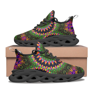 Psychedelic Sunrise | Unisex Bounce Mesh Knit Sneakers | IMRAN