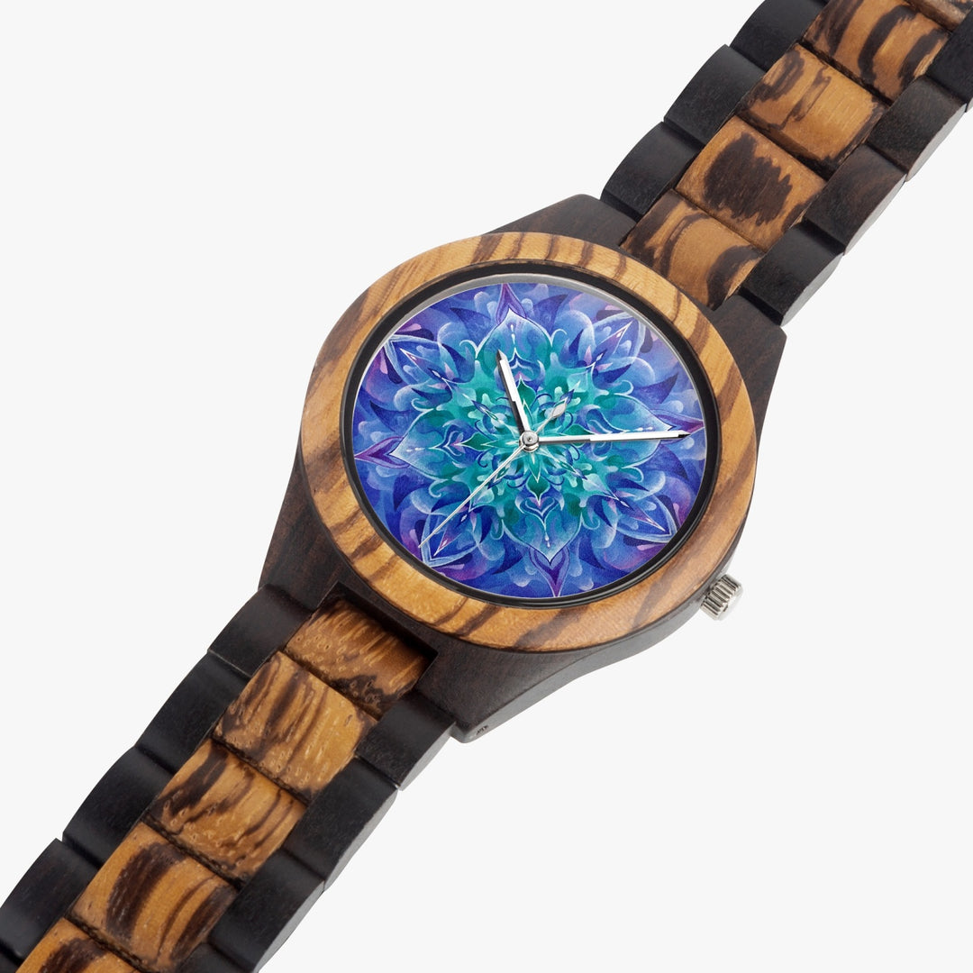Four Leaf Clover Indian Ebony Wooden Watch | Dylan Thomas Brooks