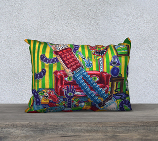 ACCORDIAN BOY 20" X 14" PILLOW CASE | SALVIA DROID