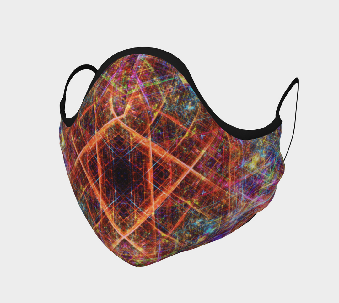 Orange Matrix | Face Mask | Yantrart Design
