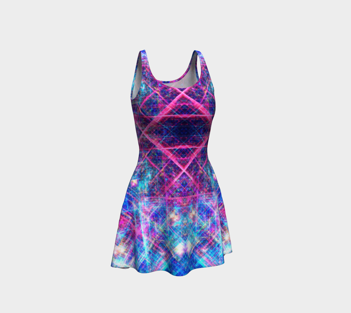 Tundra Matrix Rainbow | Flare Dress | Yantrart Design