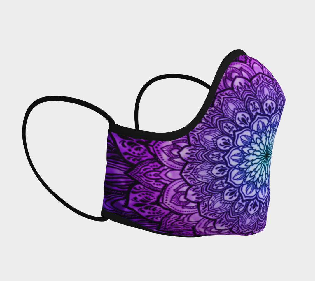 Purple Ornate Mandala | Face Mask | Yantrart Design