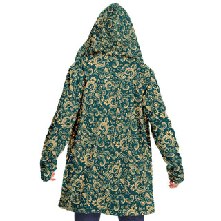 Oriental Floral Pattern - Emerald | Cloak | Mandalazed