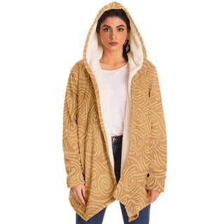 Waves and Spirals - Ocher | Cloak | Mandalazed