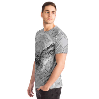 Flying Owl Spirit - Grey | Unisex T-Shirt | Mandalazed
