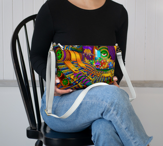 CONDUCTOR OF CONSCIOUSNESS VEGAN LEATHER CORSSBODY PURSE | SALVIA DROID