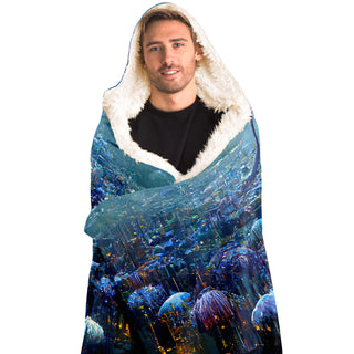 Jellypunk City Hooded Blanket | Michael Garfield