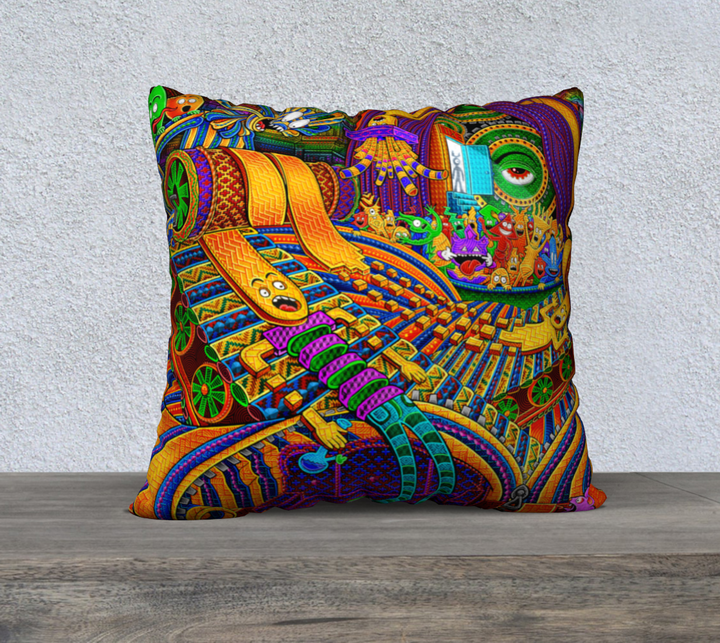CONDUCTOR OF CONSCIOUSNESS 22" x 22" PILLOW CASE | SALVIA DROID