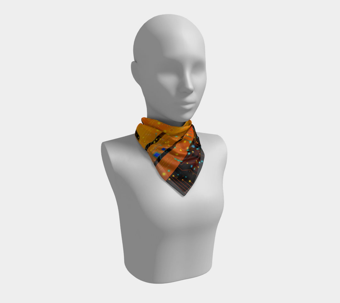 Psy Circuit 4 | Square Scarf | Magusz