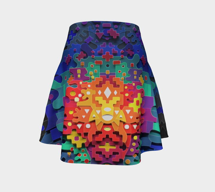 Deep Band Flare Skirt | TAS Visuals
