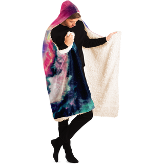 Glitchy Galaxy | Hooded Blanket | Makroverset