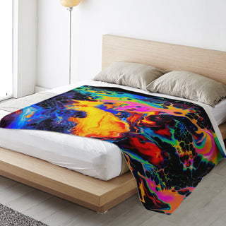 Wasted Time Premium Microfleece Blanket | GEOGLYSER