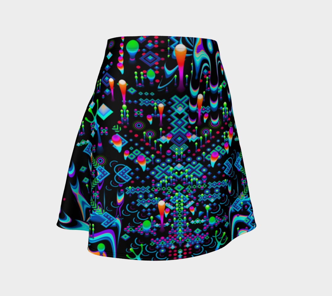 Cyan Mystic Move Flare Skirt | TAS Visuals