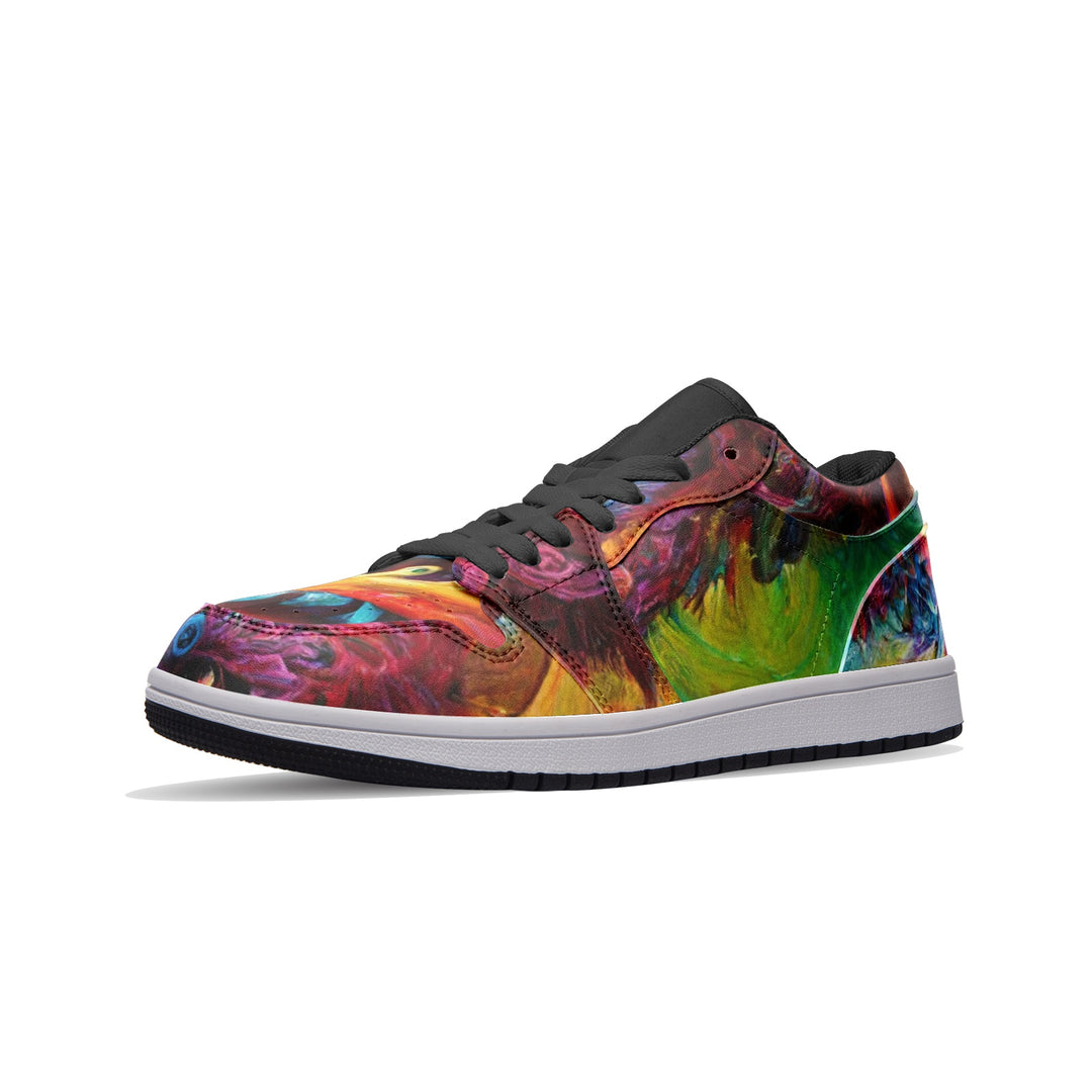 Dragon Unisex Low Top Leather Sneakers | Michael Garfield