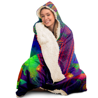 KARGYRAA | HOODED BLANKET | SALVIA DROID