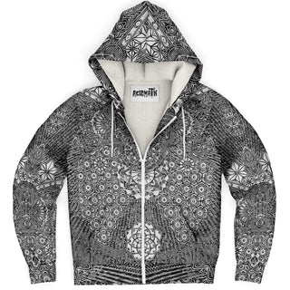Geometric Turing Tangle | Microfleece Zip-Up Hoodie | Mil Et Une