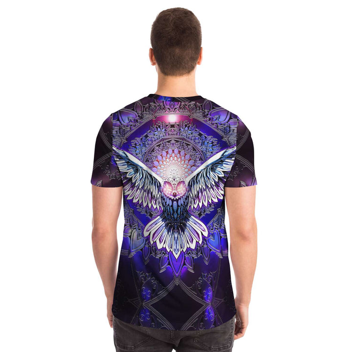 Flying Owl Spirit - Purple | Unisex T-Shirt | Mandalazed