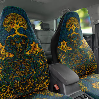 Geometric Gold Green | Seat Covers | Mil Et Une