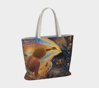 Paintbrush Warrior | Large Tote Bag | Mark Henson
