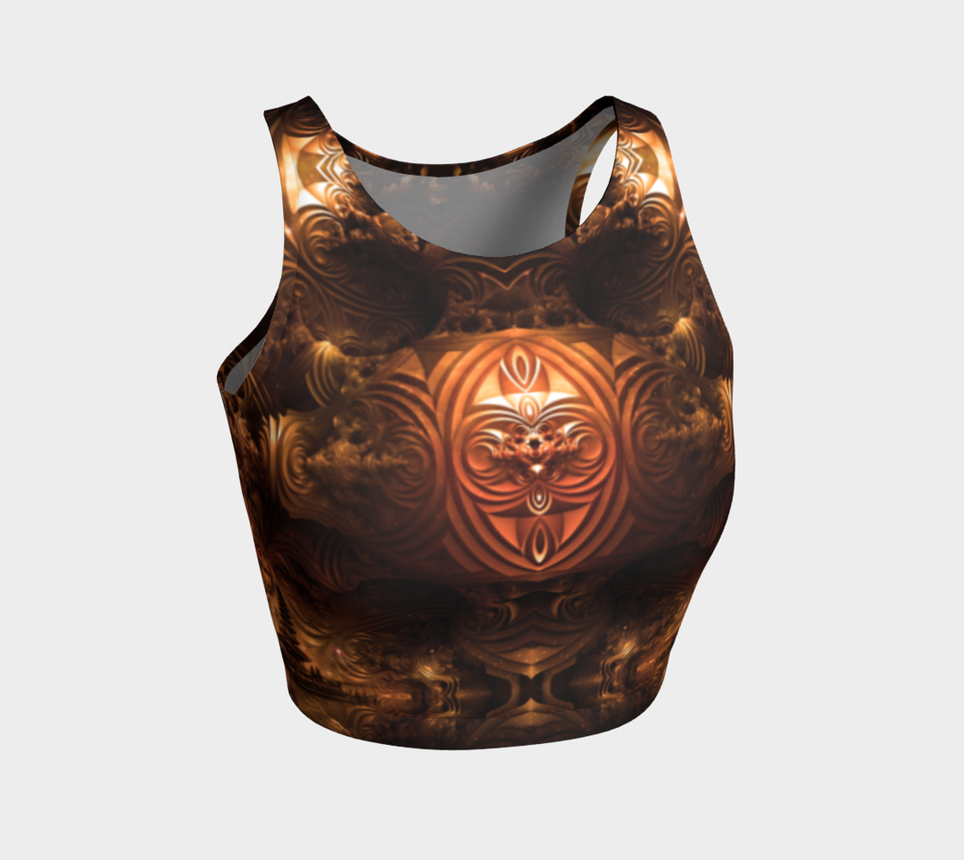 Golden Gate || Athletic crop top || by Cosmic Shiva