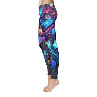 Night Trip | Women's Temp Control Cotton Leggings | Cameron Gray