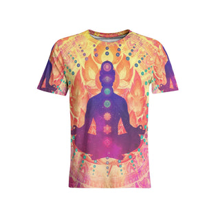 Cameron Gray | Sunrise Zen Meditation | Men's All-Over Print Crew Neck T-shirts