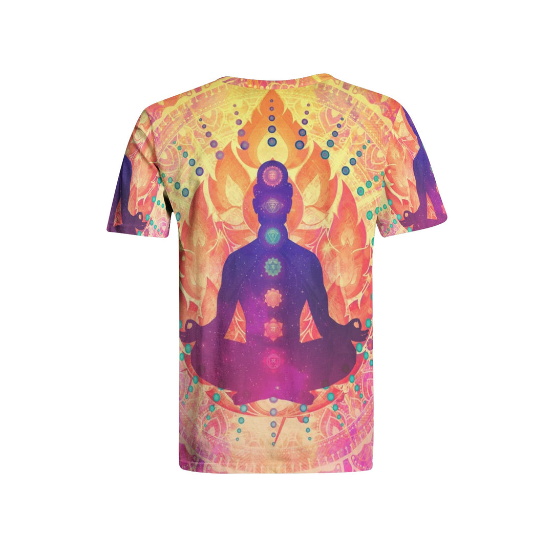 Cameron Gray | Sunrise Zen Meditation | Men's All-Over Print Crew Neck T-shirts