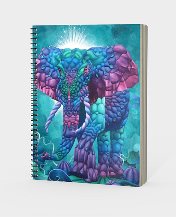 Jeweled Elephant | Spiral Notebook | Dylan Thomas Brooks