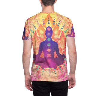 Cameron Gray | Sunrise Zen Meditation | Men's All-Over Print Crew Neck T-shirts