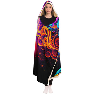 DIMENSIONAL Hooded Blanket - ACIDMATH GUY
