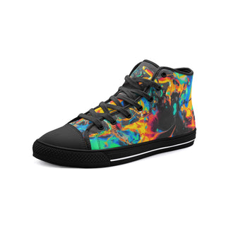 RIPTIDE Unisex High Top Canvas Shoes | GEOGLYSER