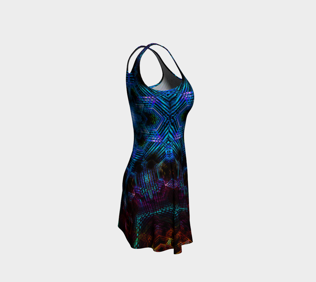 Dark Hexatrip | Flare Dress | Yantrart Design