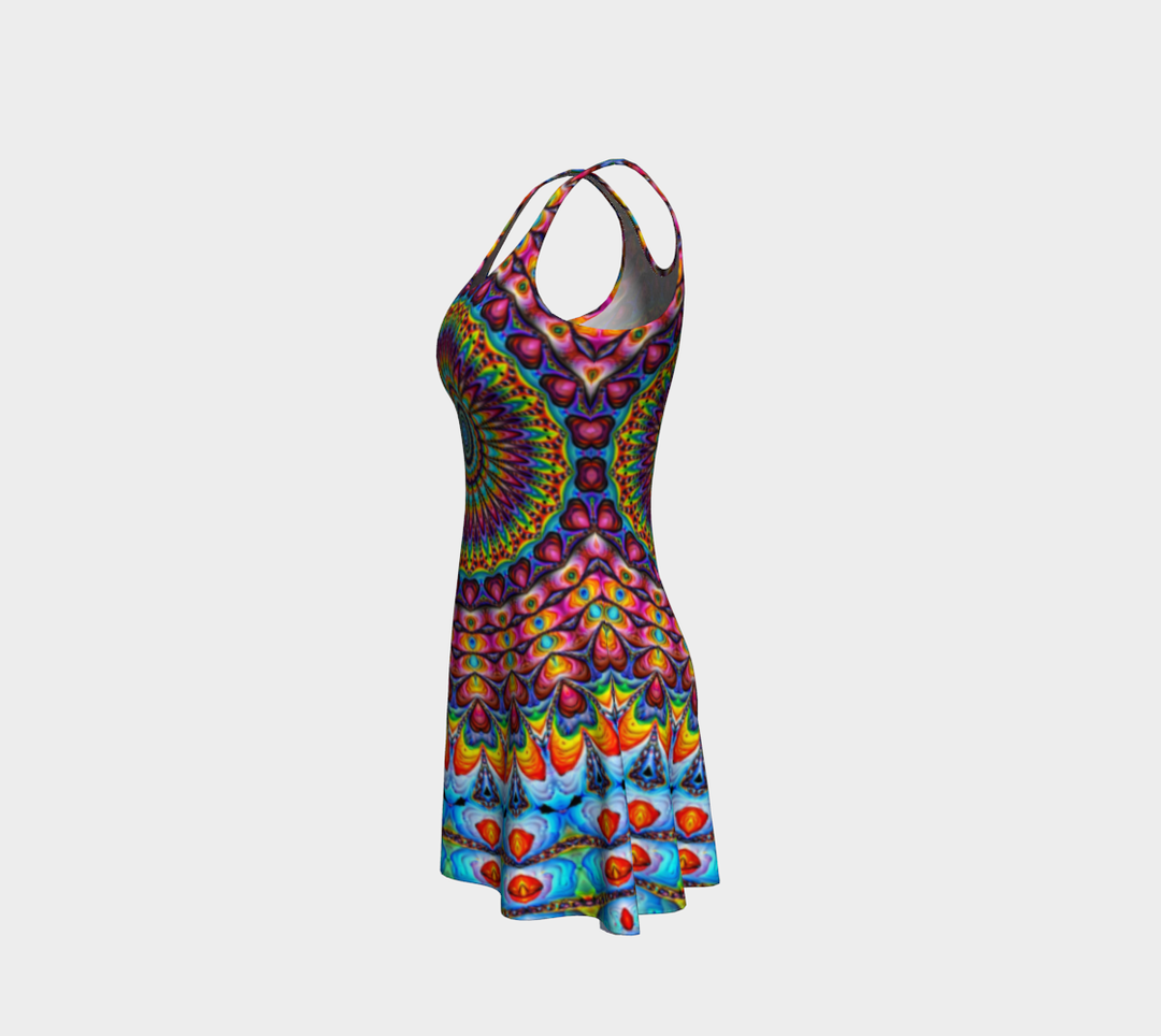 PEACE LOVE AND GOOD VIBES | FLARE DRESS | IMRAN