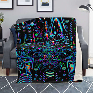 Cyan Mystic Move Microfleece Blanket | TAS Visuals
