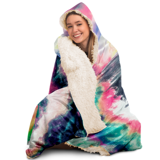 Glitchy Galaxy | Hooded Blanket | Makroverset