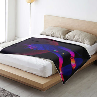 Chakrah Tiger Girl Microfleece Blanket | PHAZED