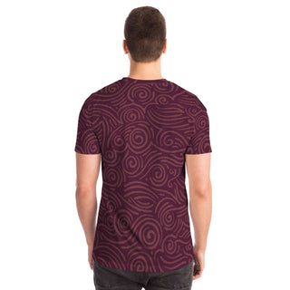 Waves and Spirals - Red | Unisex T-Shirt | Mandalazed