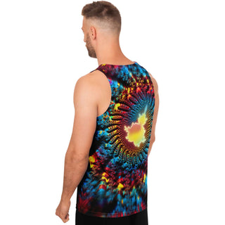 Mandelbrot Buddha | Unisex Tank Top | Makroverset