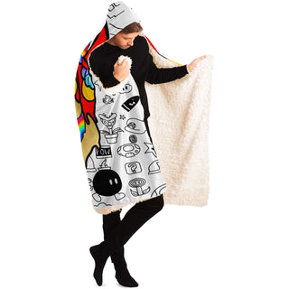 MARIO SPLASH HOODED BLANKET | MIKO ART