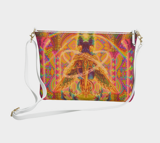 DEATH BY ASTONISHMENT VEGAN LEATHER CORSSBODY PURSE | SALVIA DROID