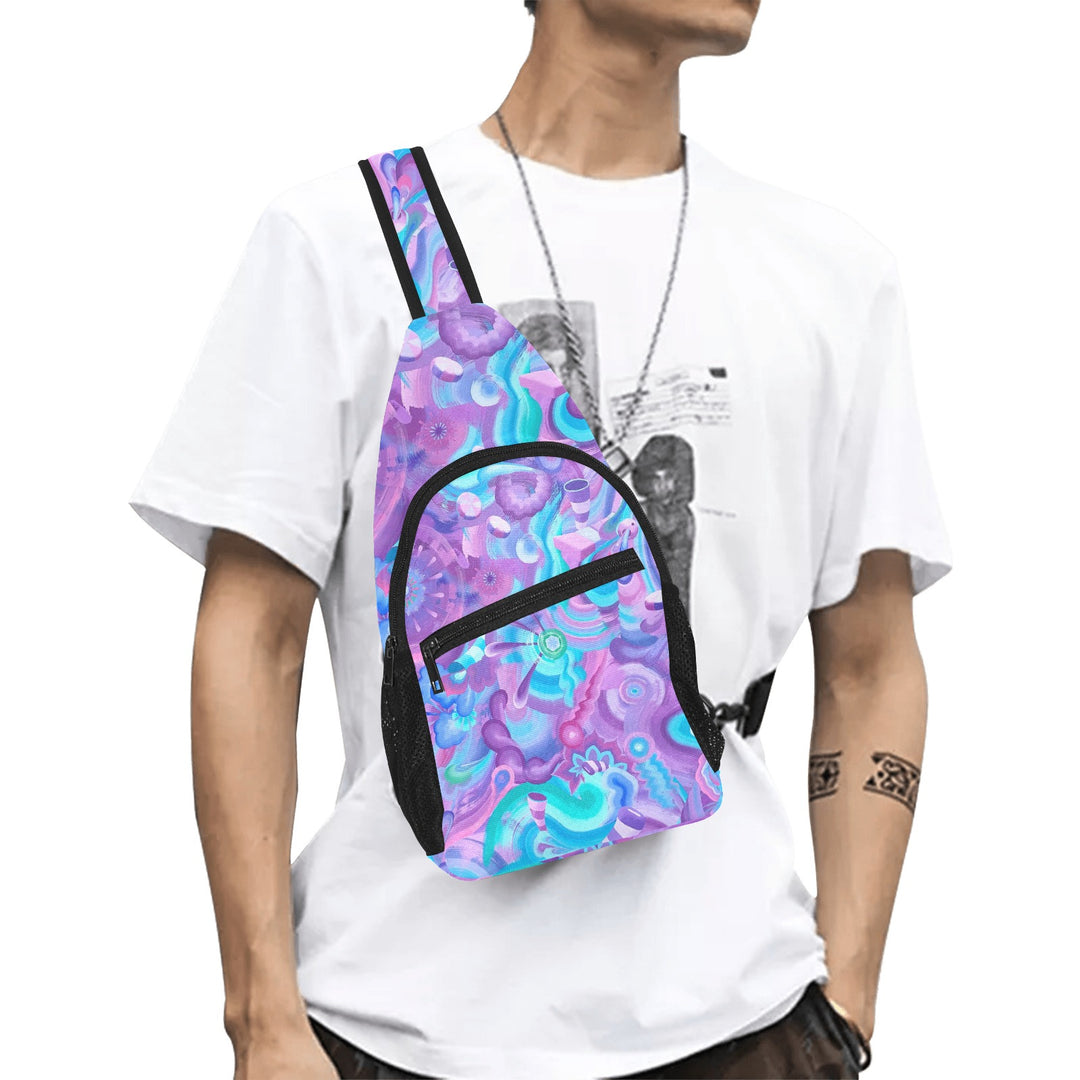 Juicy Candy Flow All Over Print Chest Bag | Dylan Thomas Brooks