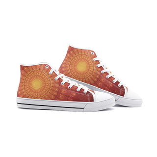 Peacock Feather Mandala - Sun | High Tops | Mandalazed