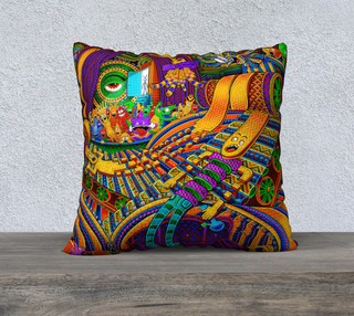 CONDUCTOR OF CONSCIOUSNESS 22" x 22" PILLOW CASE | SALVIA DROID