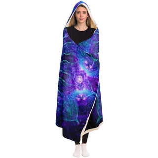 Electric Bloom Hooded Blanket | Cameron Gray