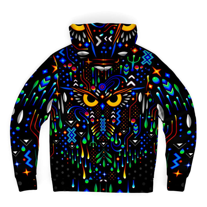 Owl Microfleece Zip up Hoodie | TAS Visuals