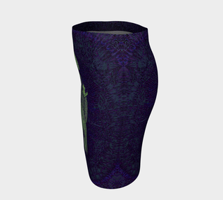 Green Geometric | Fitted Skirt | Mil Et Une