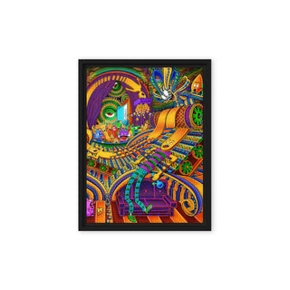 CONDUCTOR OF CONSCIOUSNESS Framed canvas | Salvia Droid