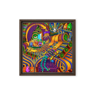 CONDUCTOR OF CONSCIOUSNESS Framed canvas | Salvia Droid