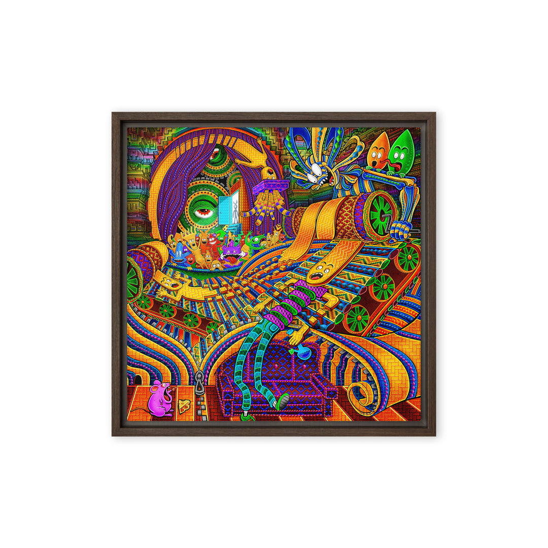 CONDUCTOR OF CONSCIOUSNESS Framed canvas | Salvia Droid