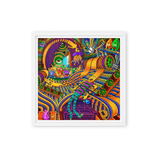 CONDUCTOR OF CONSCIOUSNESS Framed canvas | Salvia Droid